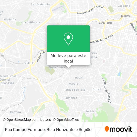 Rua Campo Formoso mapa