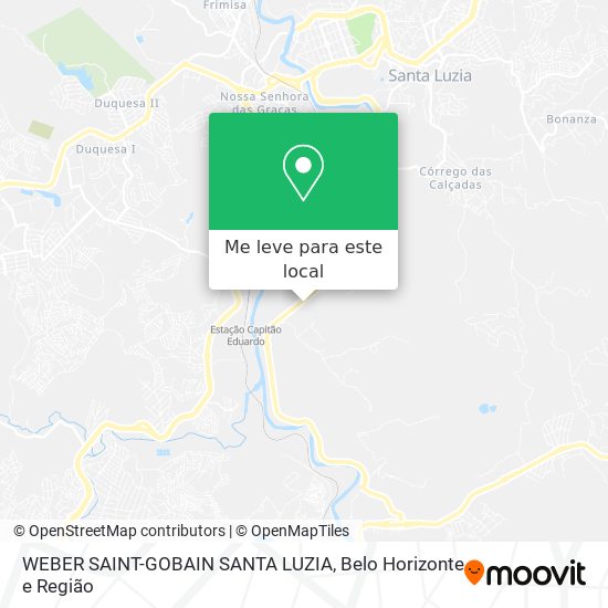 WEBER SAINT-GOBAIN SANTA LUZIA mapa