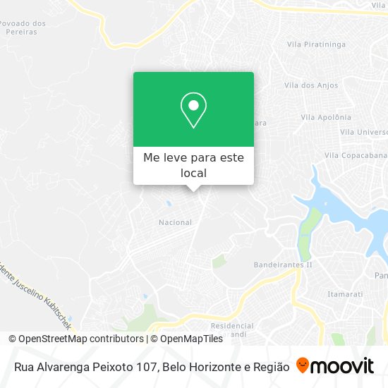 Rua Alvarenga Peixoto 107 mapa