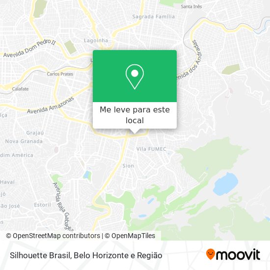 Como chegar até Silhouette Brasil em Belo Horizonte de Ônibus ou Metrô?