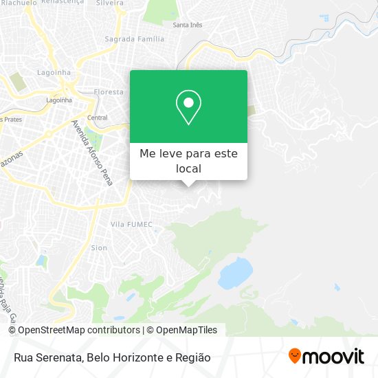 Rua Serenata mapa