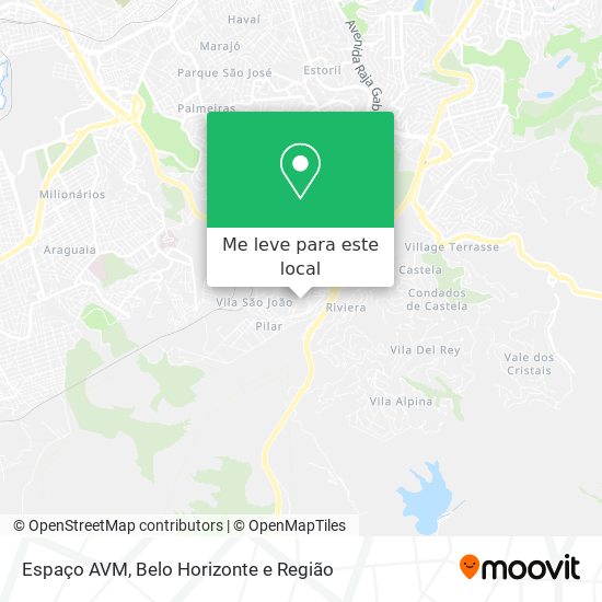 Espaço AVM mapa