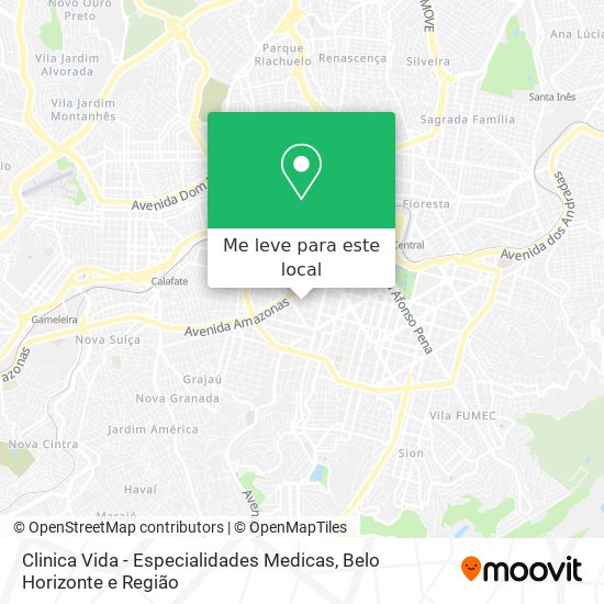 Clinica Vida - Especialidades Medicas mapa