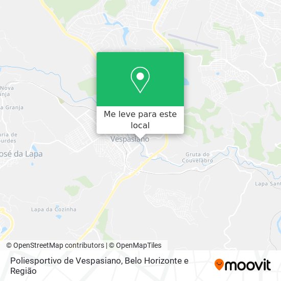 Poliesportivo de Vespasiano mapa