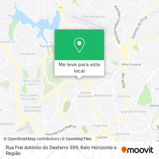 Rua Frei Antônio do Desterro 309 mapa