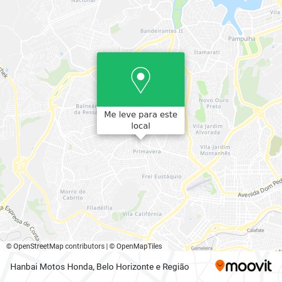 Hanbai Motos Honda mapa