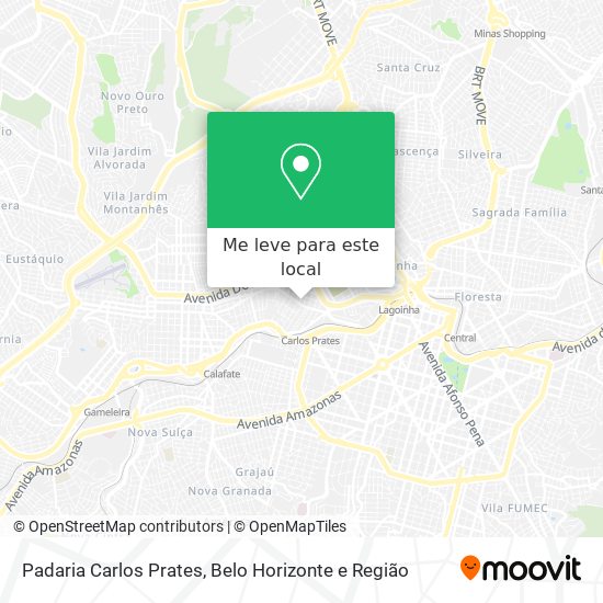 Padaria Carlos Prates mapa
