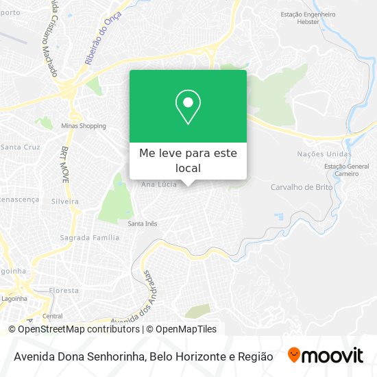 Avenida Dona Senhorinha mapa