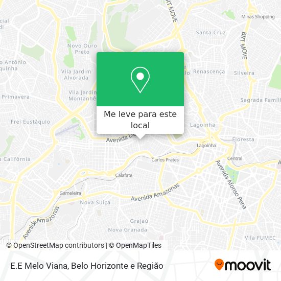E.E Melo Viana mapa