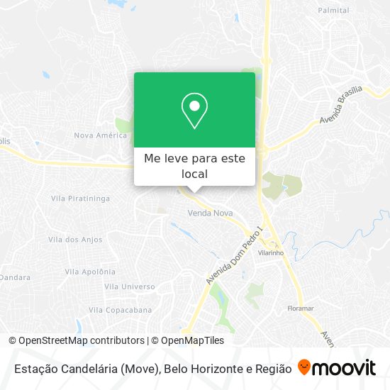 Estação Candelária (Move) mapa