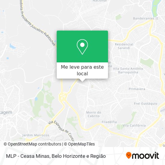MLP - Ceasa Minas mapa