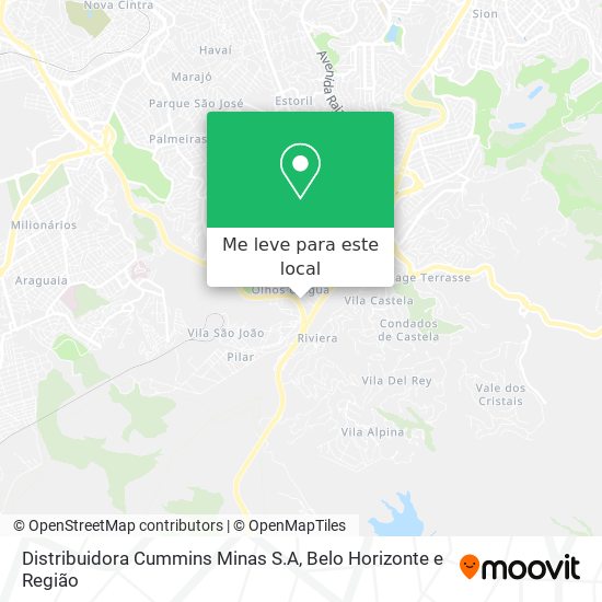 Distribuidora Cummins Minas S.A mapa