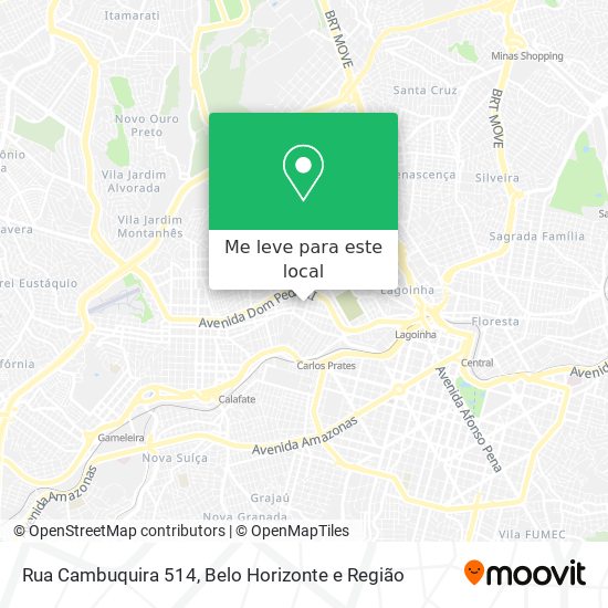 Rua Cambuquira 514 mapa