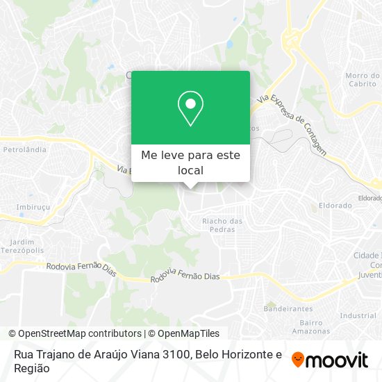 Rua Trajano de Araújo Viana 3100 mapa