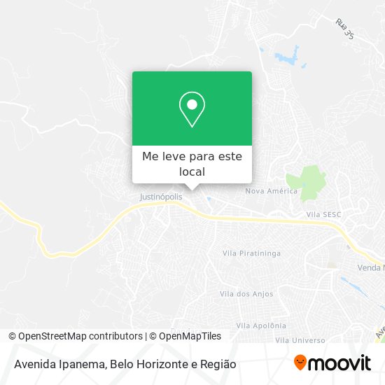 Avenida Ipanema mapa