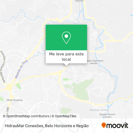 HidrauMar Conexões mapa