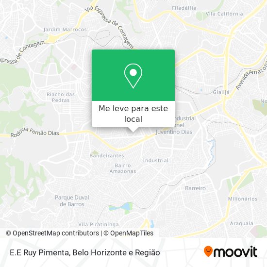 E.E Ruy Pimenta mapa