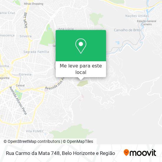 Rua Carmo da Mata 748 mapa