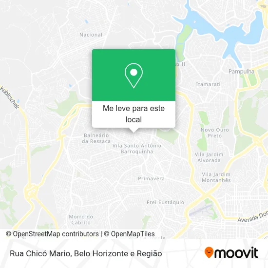 Rua Chicó Mario mapa