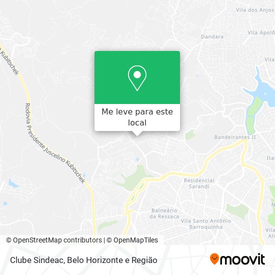 Clube Sindeac mapa