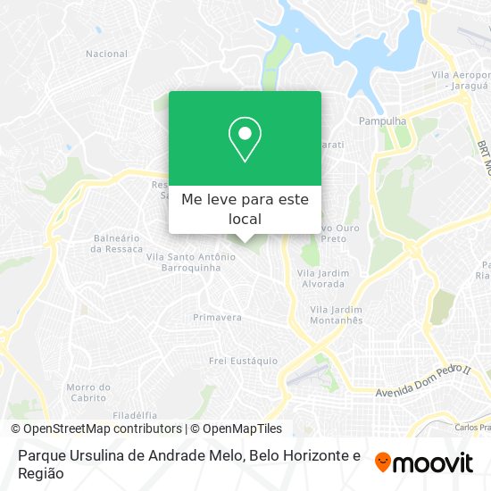 Parque Ursulina de Andrade Melo mapa