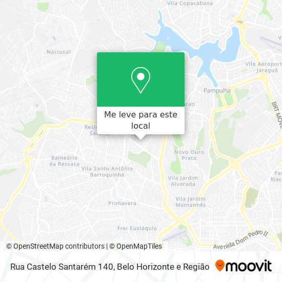 Rua Castelo Santarém 140 mapa