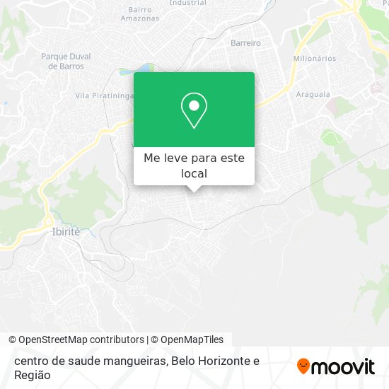 centro de saude mangueiras mapa