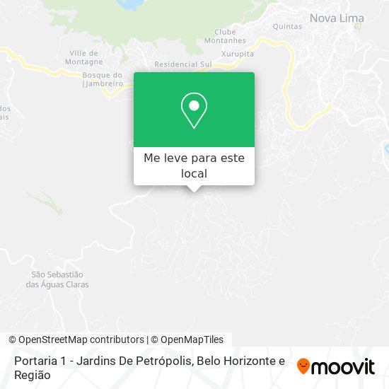 Portaria 1 - Jardins De Petrópolis mapa