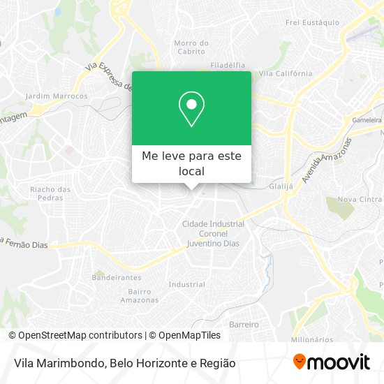 Vila Marimbondo mapa