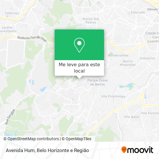Avenida Hum mapa