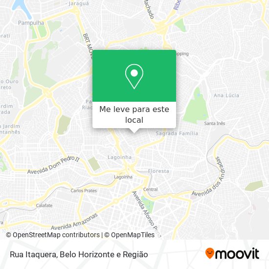 Rua Itaquera mapa