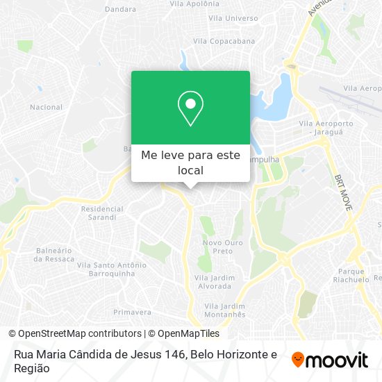 Rua Maria Cândida de Jesus 146 mapa