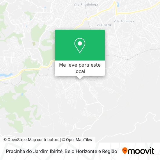 Pracinha do Jardim Ibirité mapa