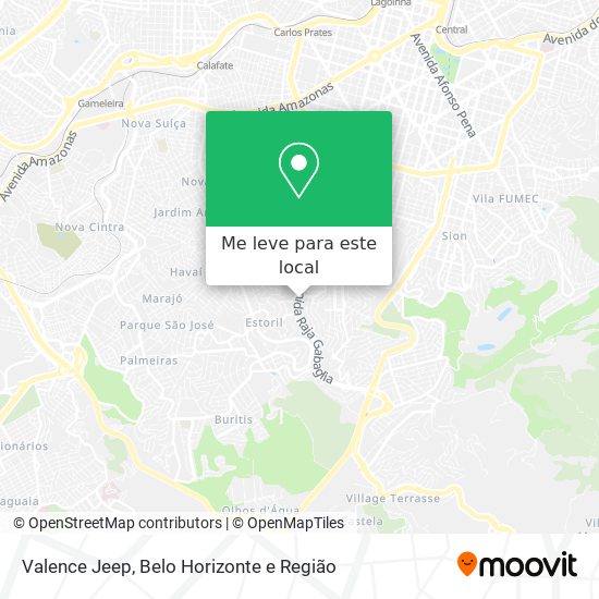 Valence Jeep mapa