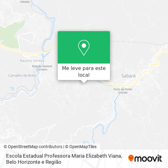 Escola Estadual Professora Maria Elizabeth Viana mapa
