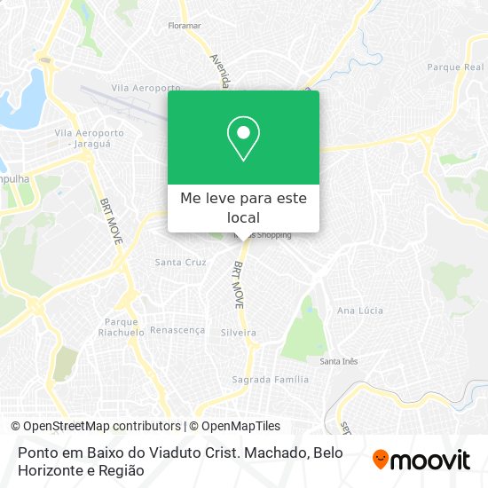Ponto em Baixo do Viaduto Crist. Machado mapa
