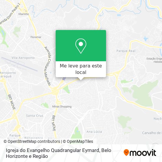 Igreja do Evangelho Quadrangular Eymard mapa