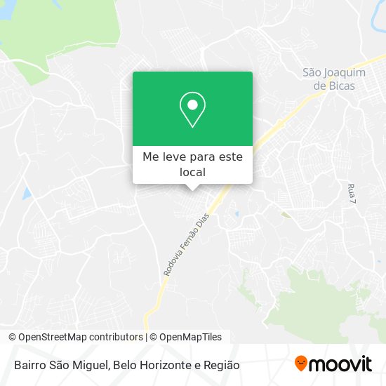 Bairro São Miguel mapa