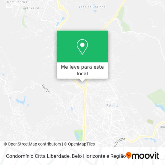 Condomínio Citta Liberdade mapa