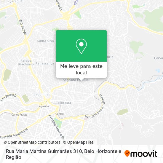 Rua Maria Martins Guimarães 310 mapa