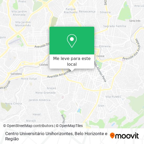 Centro Universitário Unihorizontes mapa