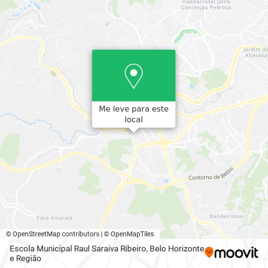 Escola Municipal Raul Saraiva Ribeiro mapa