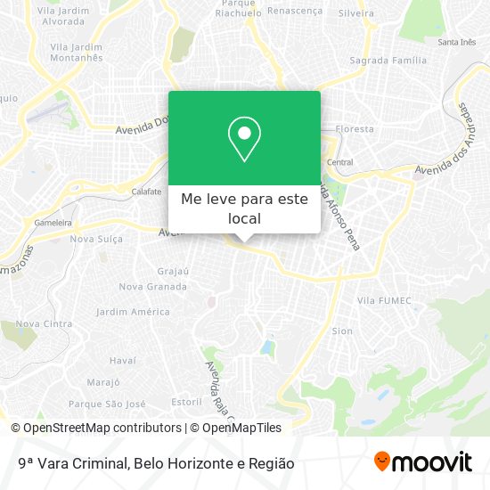 9ª Vara Criminal mapa
