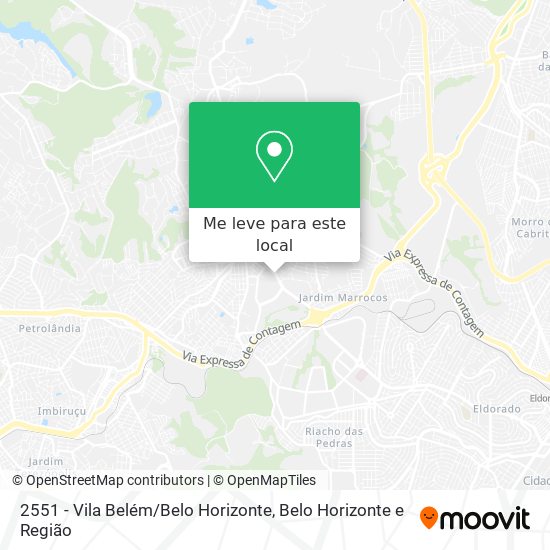 2551 - Vila Belém / Belo Horizonte mapa