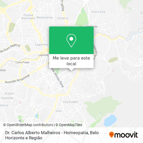 Dr. Carlos Alberto Malheiros - Homeopatia mapa