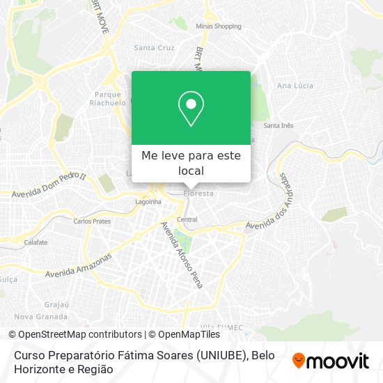 Curso Preparatório Fátima Soares (UNIUBE) mapa