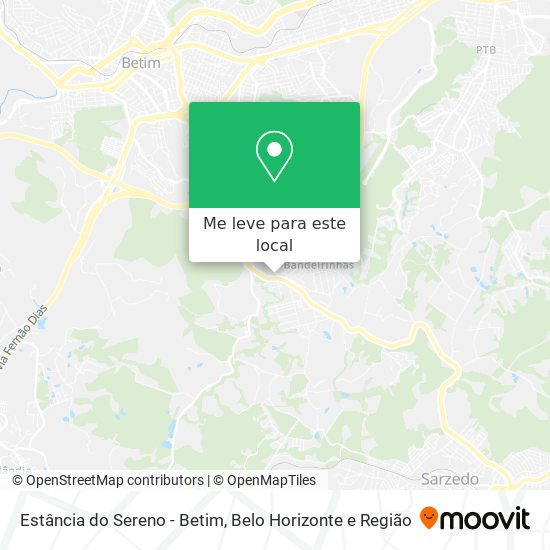 Estância do Sereno - Betim mapa
