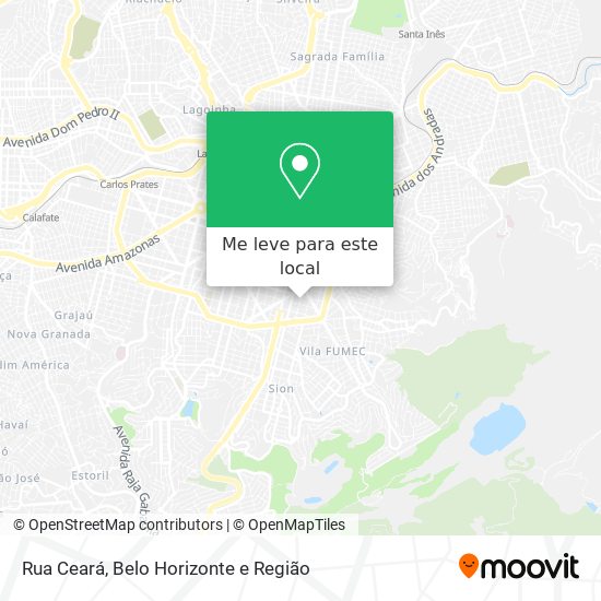 Rua Ceará mapa