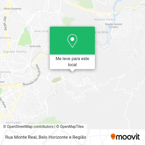 Rua Monte Real mapa