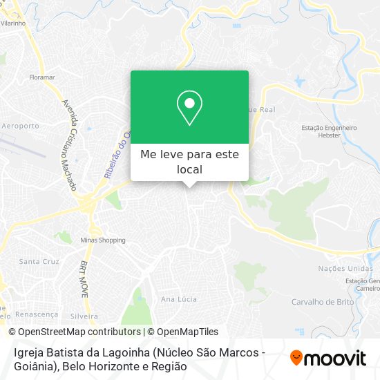 Igreja Batista da Lagoinha (Núcleo São Marcos - Goiânia) mapa